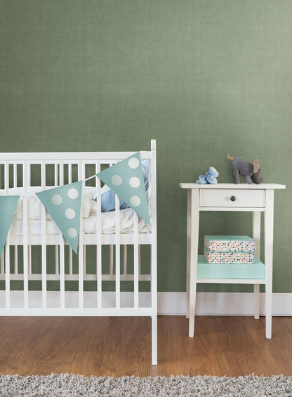 York Wallcoverings Daydream Vava Tall Green Wallpaper Transitional Solids Greens   - MB16026