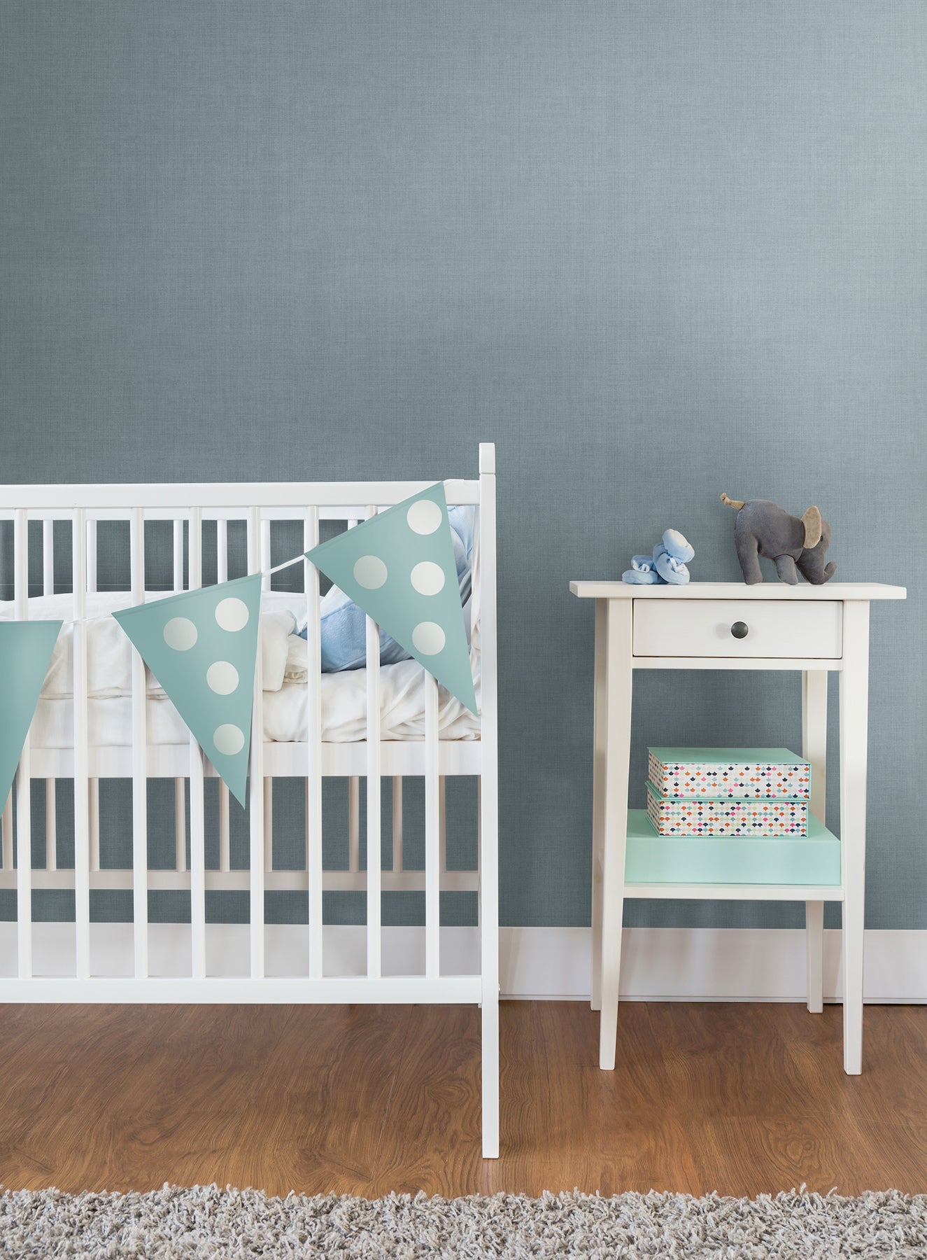 York Wallcoverings Daydream Vava Blalera Blue Wallpaper Transitional Solids Blues   - MB16028