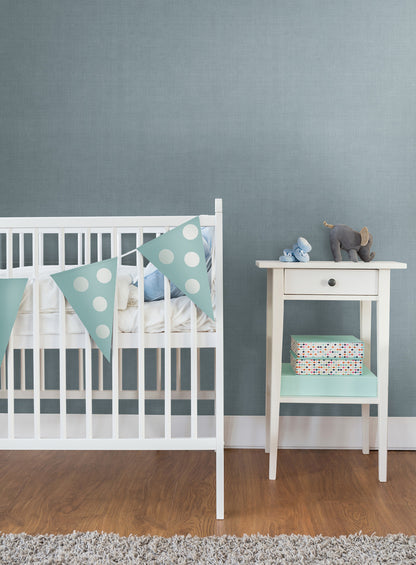 York Wallcoverings Daydream Vava Blalera Blue Wallpaper Transitional Solids Blues   - MB16028