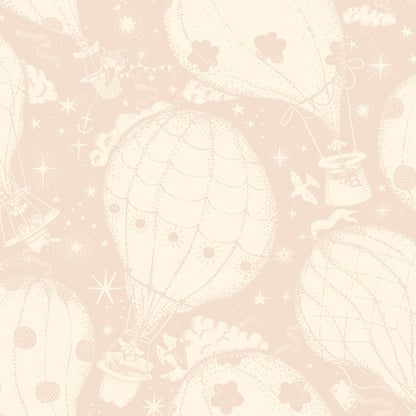 York Wallcoverings Daydream Ballongerna Pink Wallpaper Whimsical Novelty Pinks   - MB29003