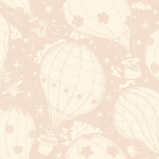 York Wallcoverings Daydream Ballongerna Pink Wallpaper Whimsical Novelty Pinks   - MB29003