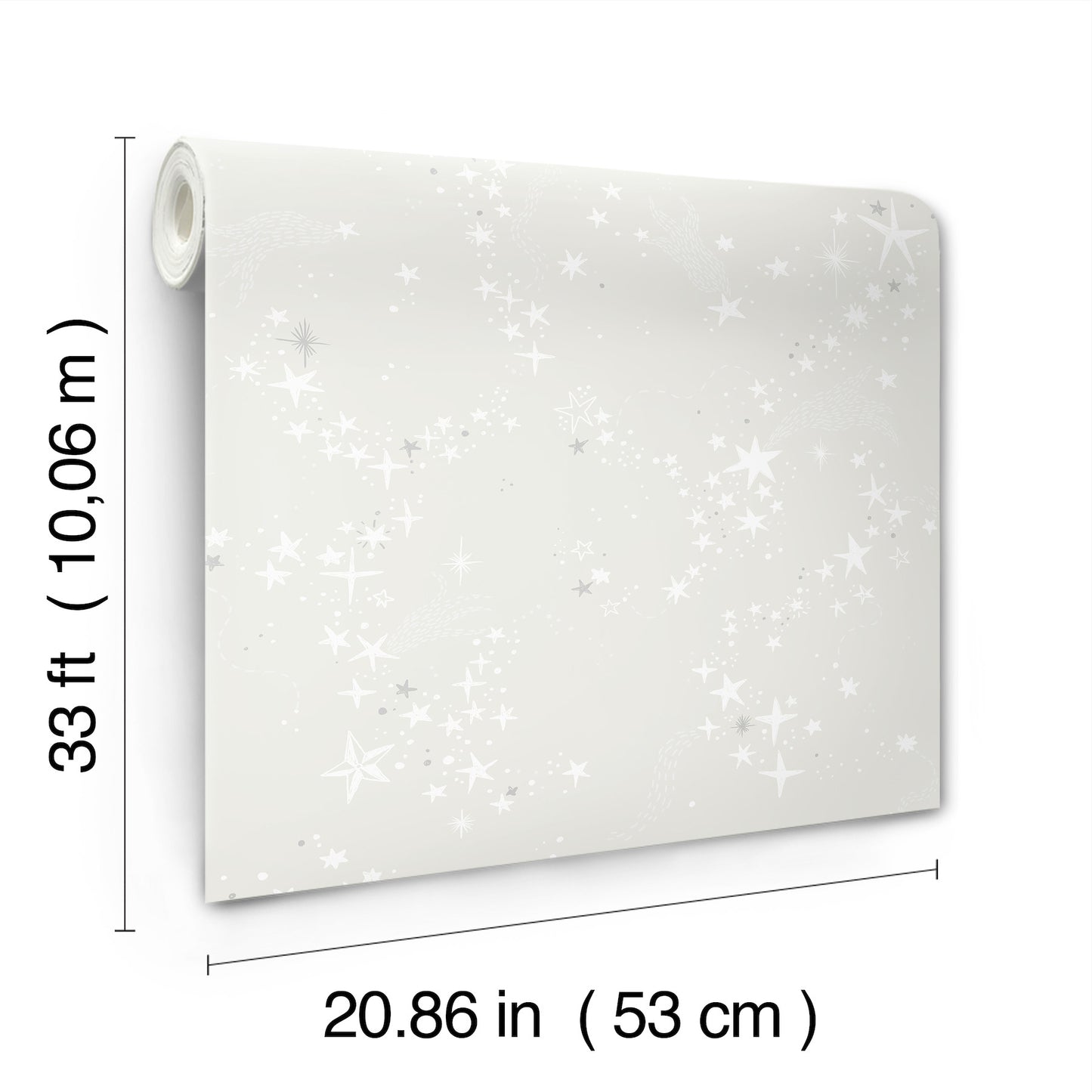 York Wallcoverings Daydream Stjarnhimmel Grey Wallpaper Whimsical Novelty Greys   - MB29019