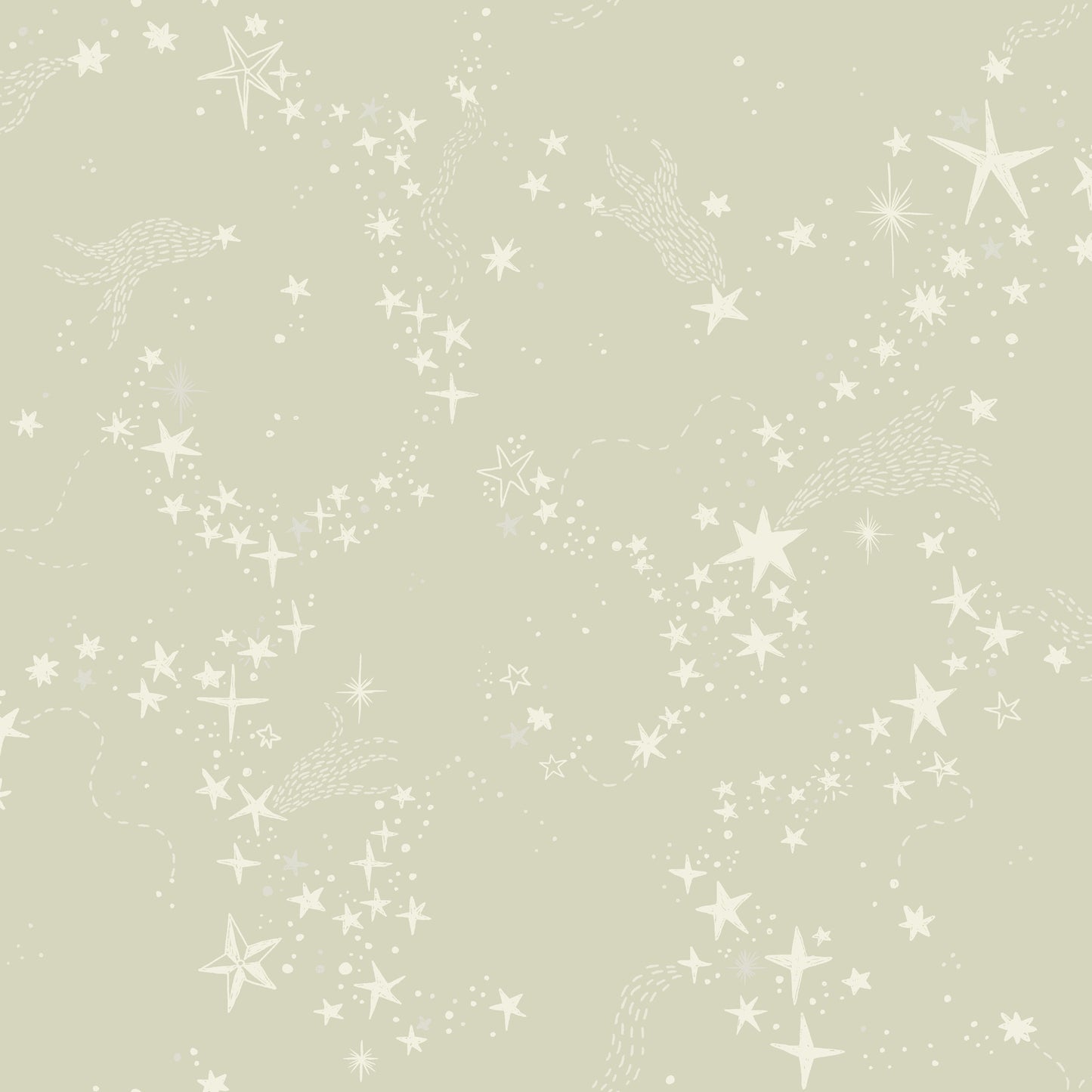 York Wallcoverings Daydream Stjarnhimmel Light Green Wallpaper Whimsical Novelty Greens   - MB29021