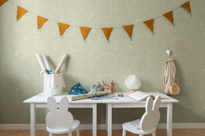 York Wallcoverings Daydream Stjarnhimmel Light Green Wallpaper Whimsical Novelty Greens   - MB29021