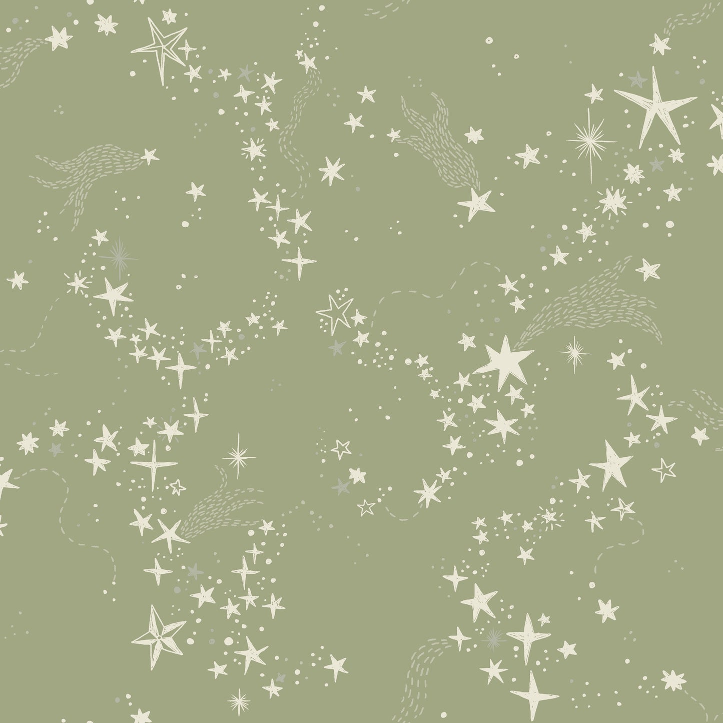 York Wallcoverings Daydream Stjarnhimmel Green Wallpaper Whimsical Novelty Greens   - MB29022