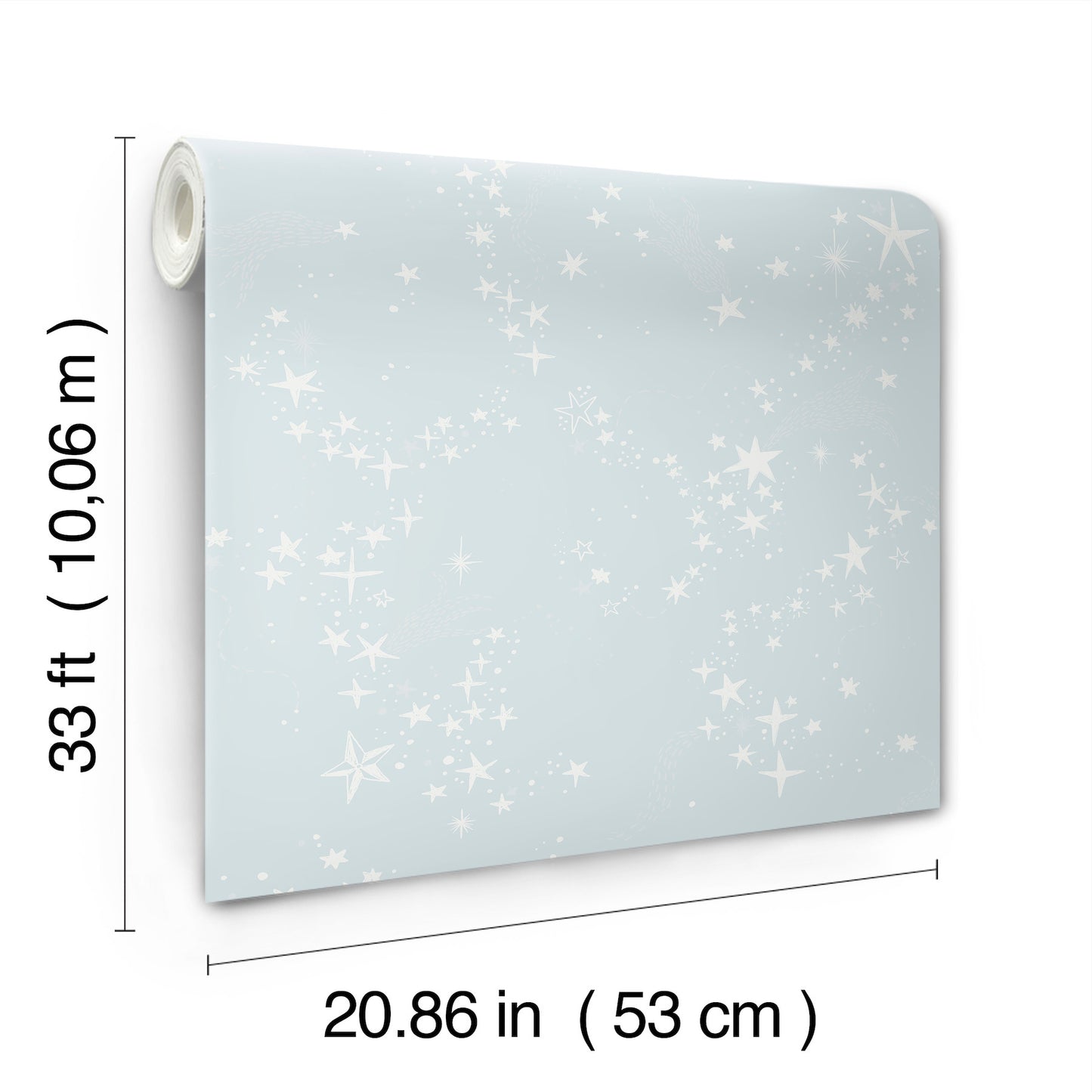 York Wallcoverings Daydream Stjarnhimmel Light Blue Wallpaper Whimsical Novelty Blues   - MB29023