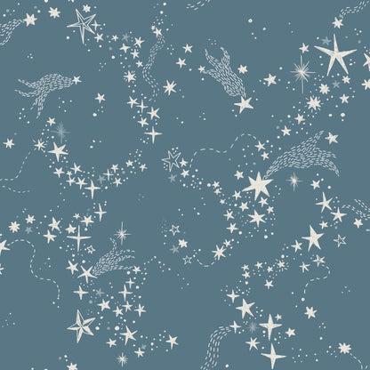 York Wallcoverings Daydream Stjarnhimmel Dark Blue Wallpaper Whimsical Novelty Blues   - MB29024