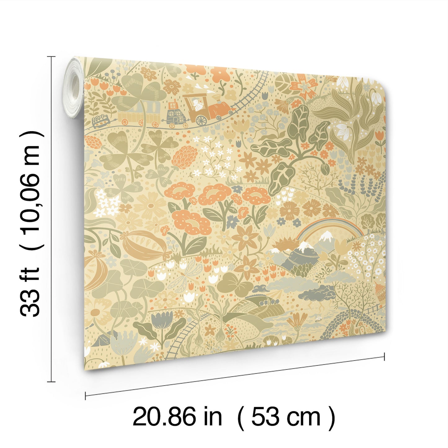 York Wallcoverings Daydream Taget Yellow Wallpaper Whimsical Botanical Yellows   - MB29030