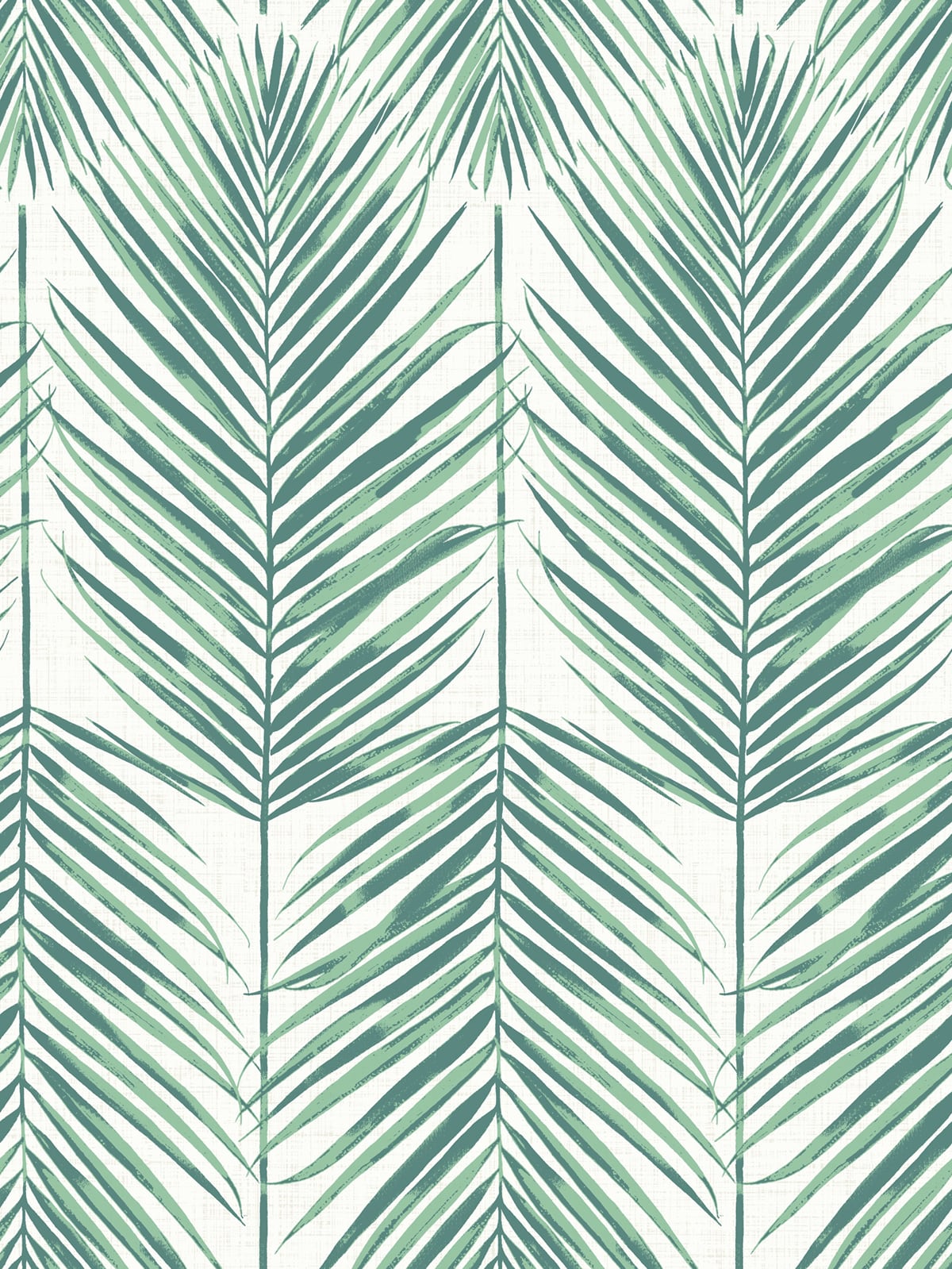 Seabrook Designs Beach House Paradise Palm Palm Leaf Coastal Teal Matte Sidewall - MB30014