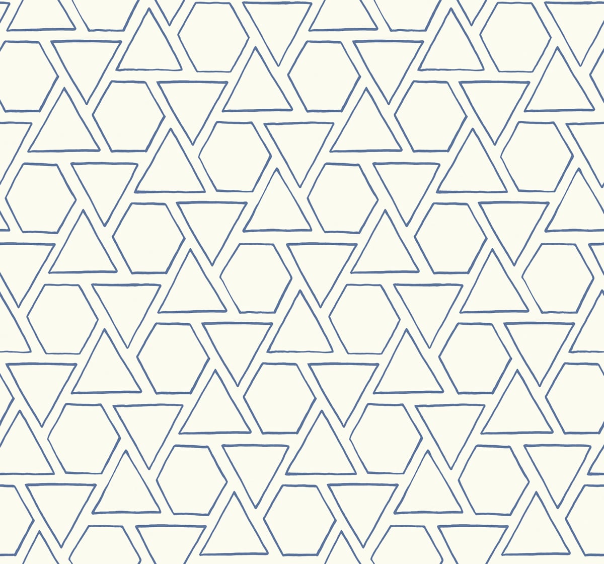 Seabrook Designs Beach House Sun Shapes Geometric Coastal Blue Matte Sidewall - MB30112