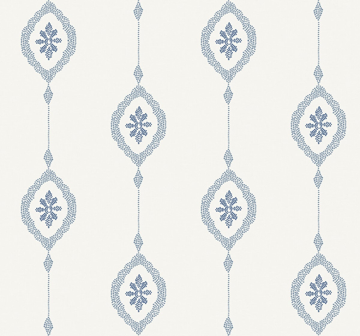 Seabrook Designs Beach House Sand Dollar Stripe Geometric Coastal Blue Matte Sidewall - MB30512