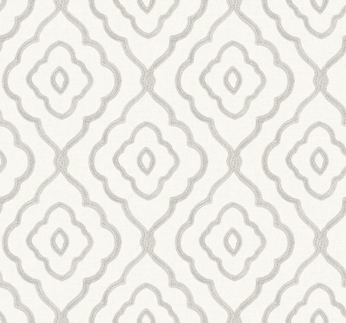 Seabrook Designs Beach House Seaside Ogee Ogee Coastal Grey Matte Sidewall - MB30905