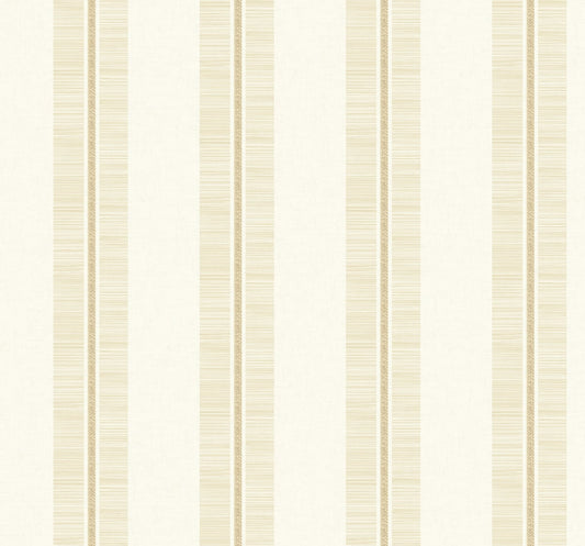 Seabrook Designs Beach House Beach Towel Striped Coastal Beige Matte Sidewall - MB31003