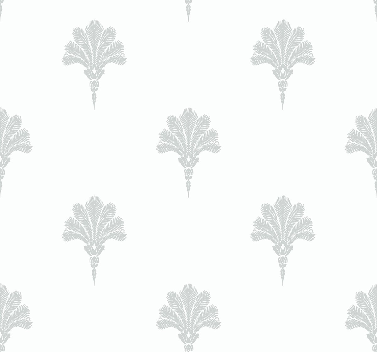 Seabrook Designs Beach House Summer Fan Fleur De Lis Coastal Grey Matte Sidewall - MB31617