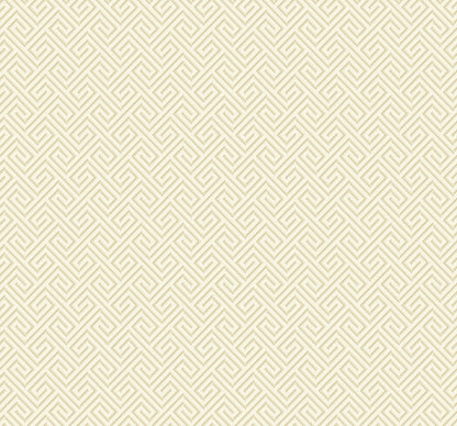 Seabrook Designs Beach House Beach Keys Greek Key Coastal Beige Matte  - MB32003