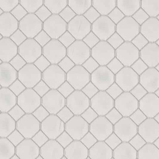 STOUT TEXTILES  DRAPERY,JACQUARD TRANSITIONAL,, GEOMETRIC DOVE   - MCKI-2