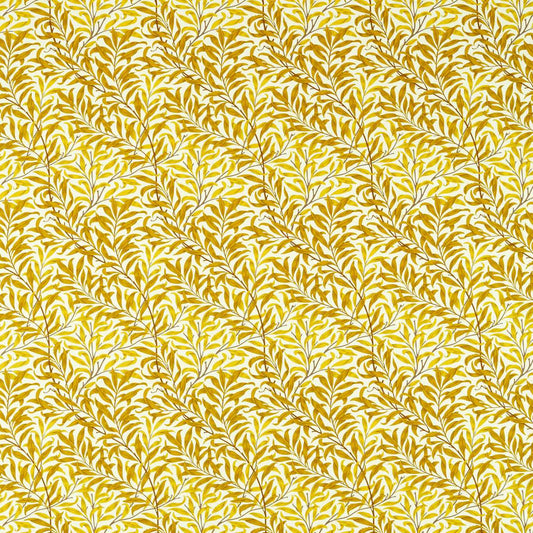 MORRIS & CO Willow Bough Fabric Leaves , Trees Summer Yellow   - MCOP226979