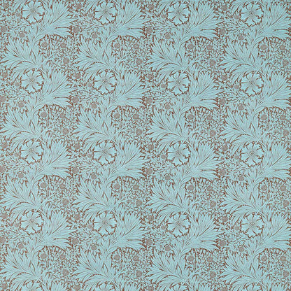 MORRIS & CO Marigold Fabric Contemporary, Floral Sky,Chocolate   - MCOP226980