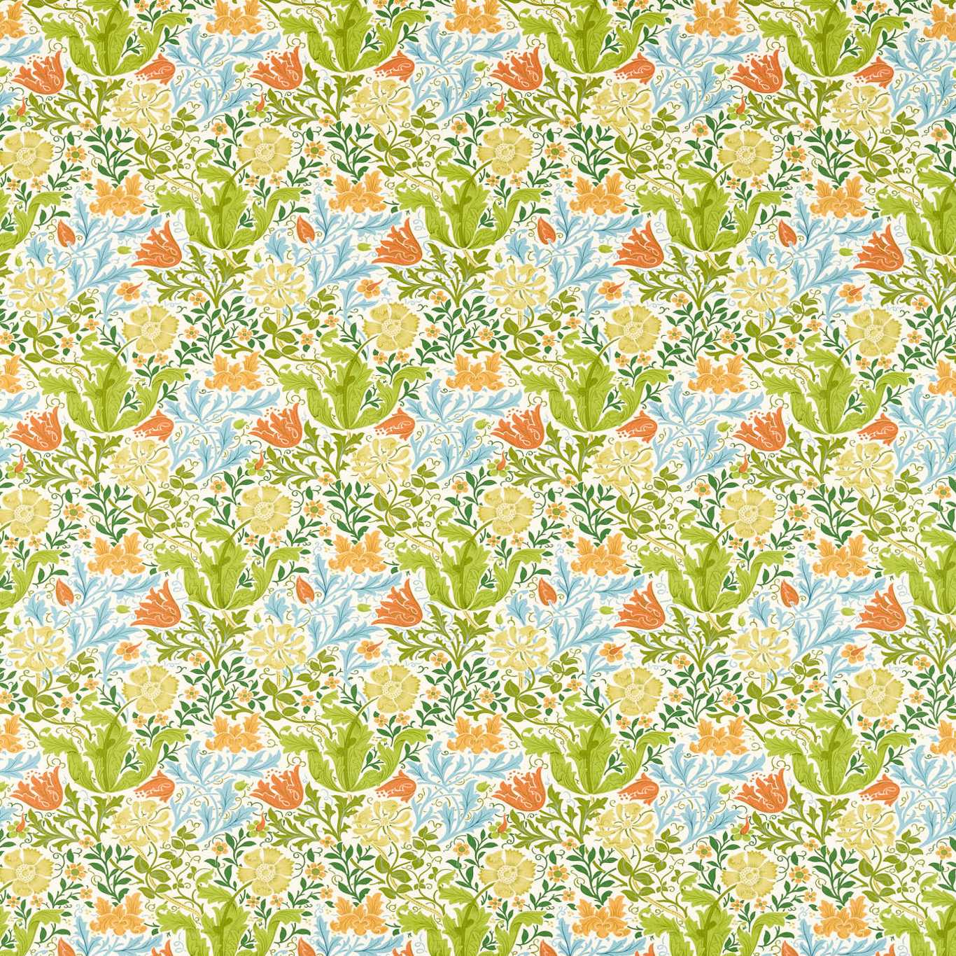MORRIS & CO Compton Fabric Classic Floral Spring   - MCOP226988