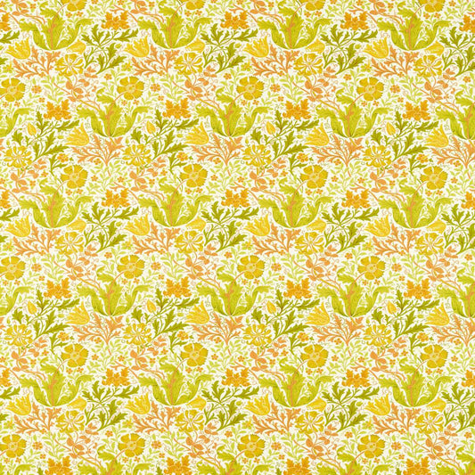 MORRIS & CO Compton Fabric Classic Floral Summer Yellow   - MCOP226989
