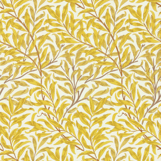 MORRIS & CO Willow Bough Wallpaper Leaves , Trees Summer Yellow  Surface- Printed Wallpaper - MCOW217089