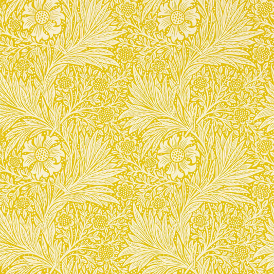 MORRIS & CO Marigold Wallpaper Contemporary, Floral Yellow  Surflex-Printed Wallpaper - MCOW217091