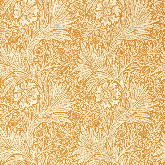 MORRIS & CO Marigold Wallpaper Contemporary, Floral Orange  Surflex-Printed Wallpaper - MCOW217093