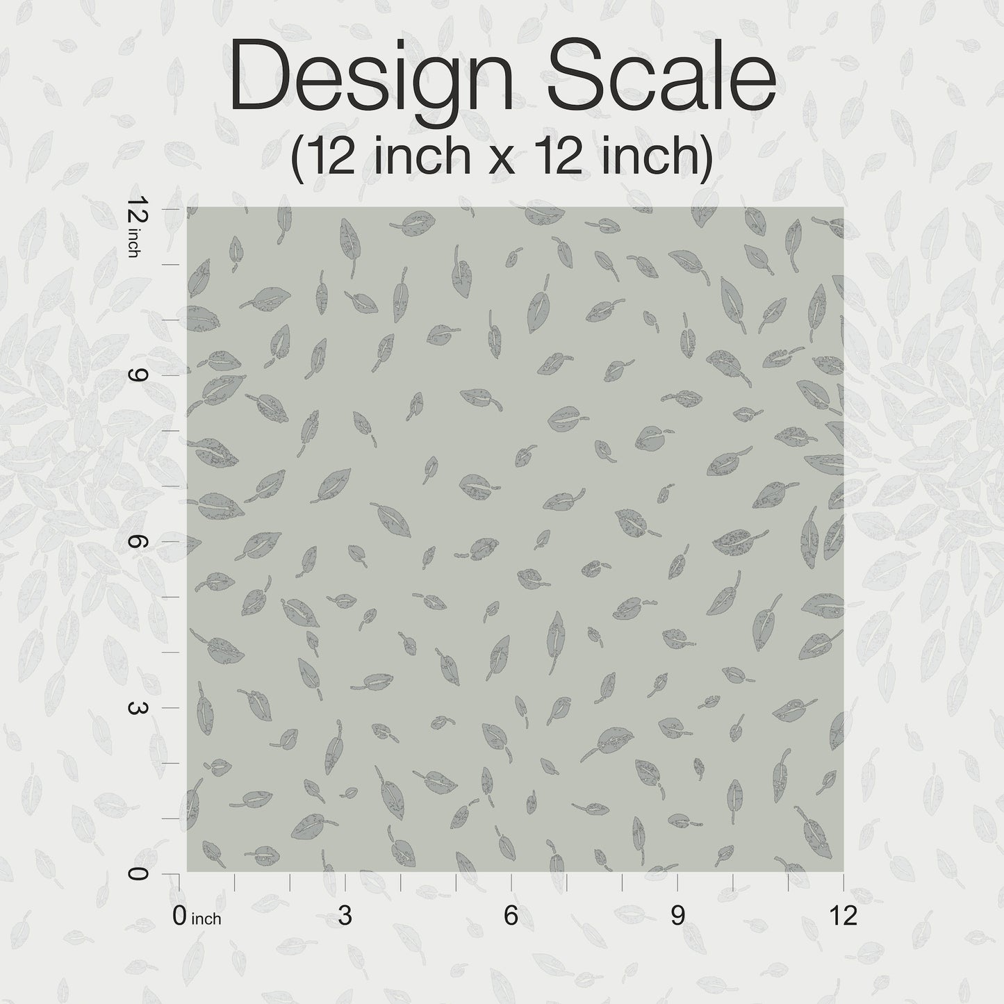 York Wallcoverings Antonina Vella Modern Metals Second Edition Petite Leaves Eucalyptus and Silver Wallpaper  Botanical Greens   - MD7104