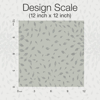 York Wallcoverings Antonina Vella Modern Metals Second Edition Petite Leaves Eucalyptus and Silver Wallpaper  Botanical Greens   - MD7104