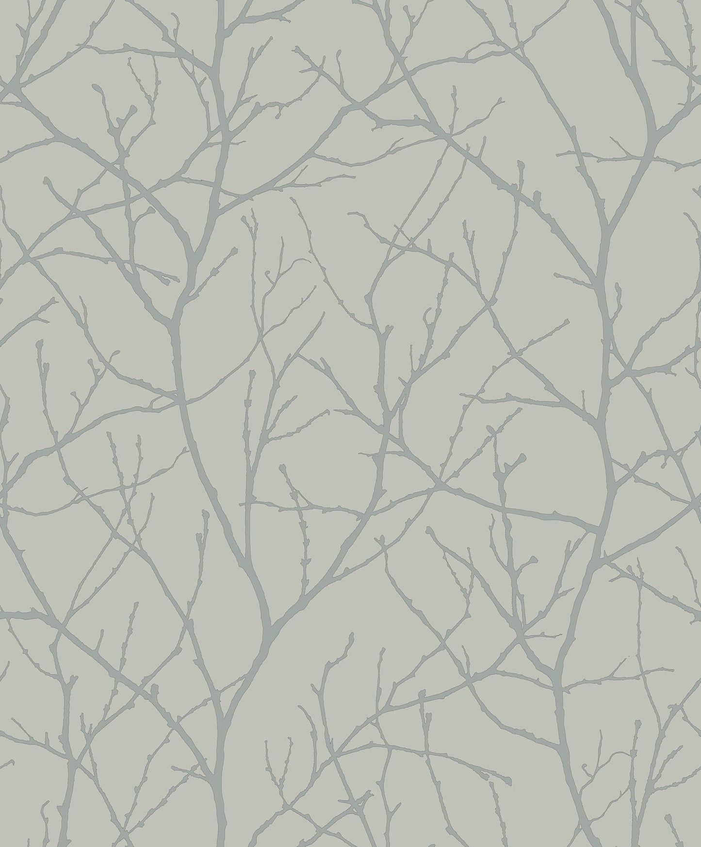 York Wallcoverings Antonina Vella Trees Silhouette Eucalyptus and Silver Wallpaper  Botanical Greens   - MD7124