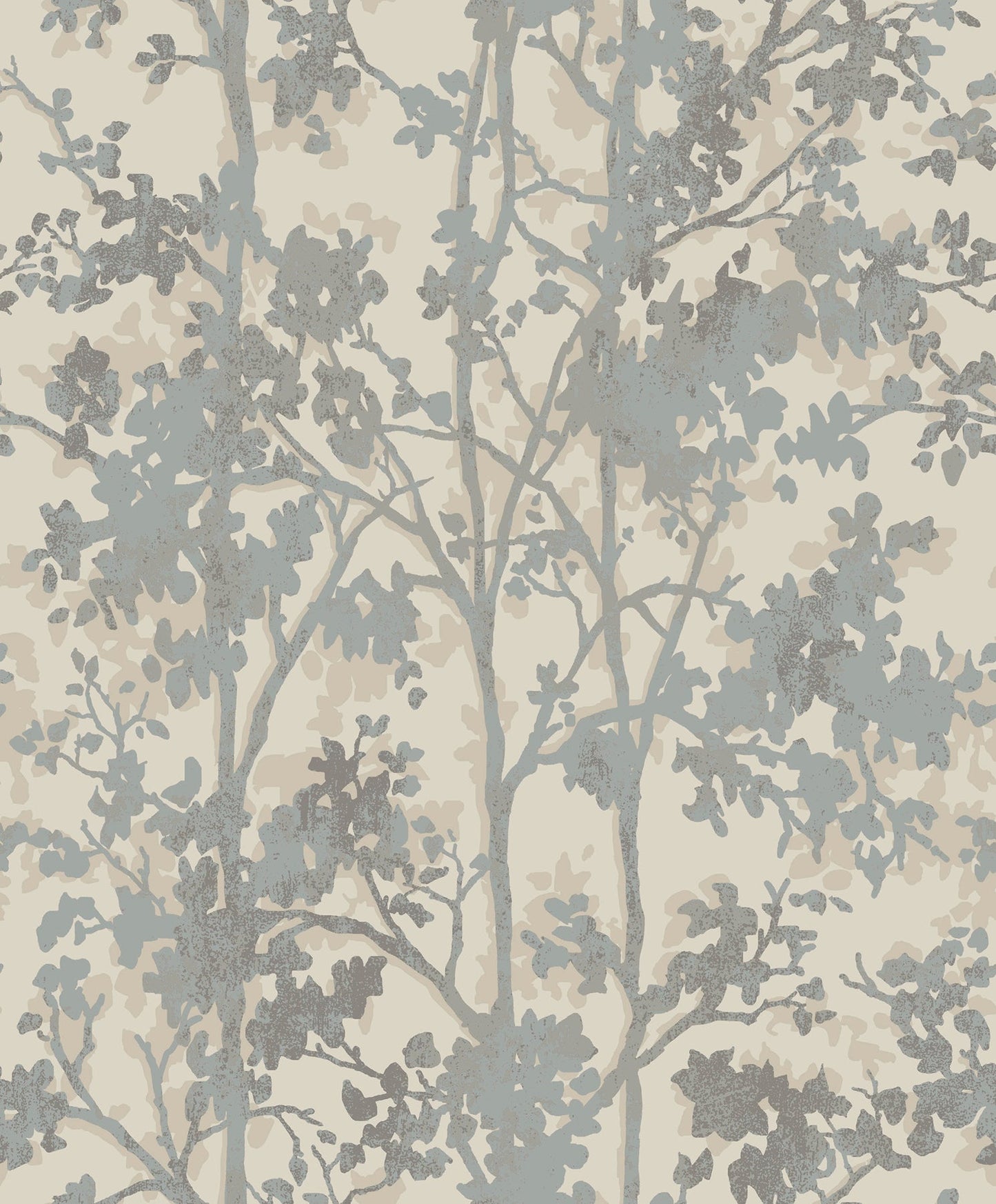 York Wallcoverings Antonina Vella Shimmering Foliage Cream and Silver Wallpaper  Botanical Whites and Off-Whites   - MD7141