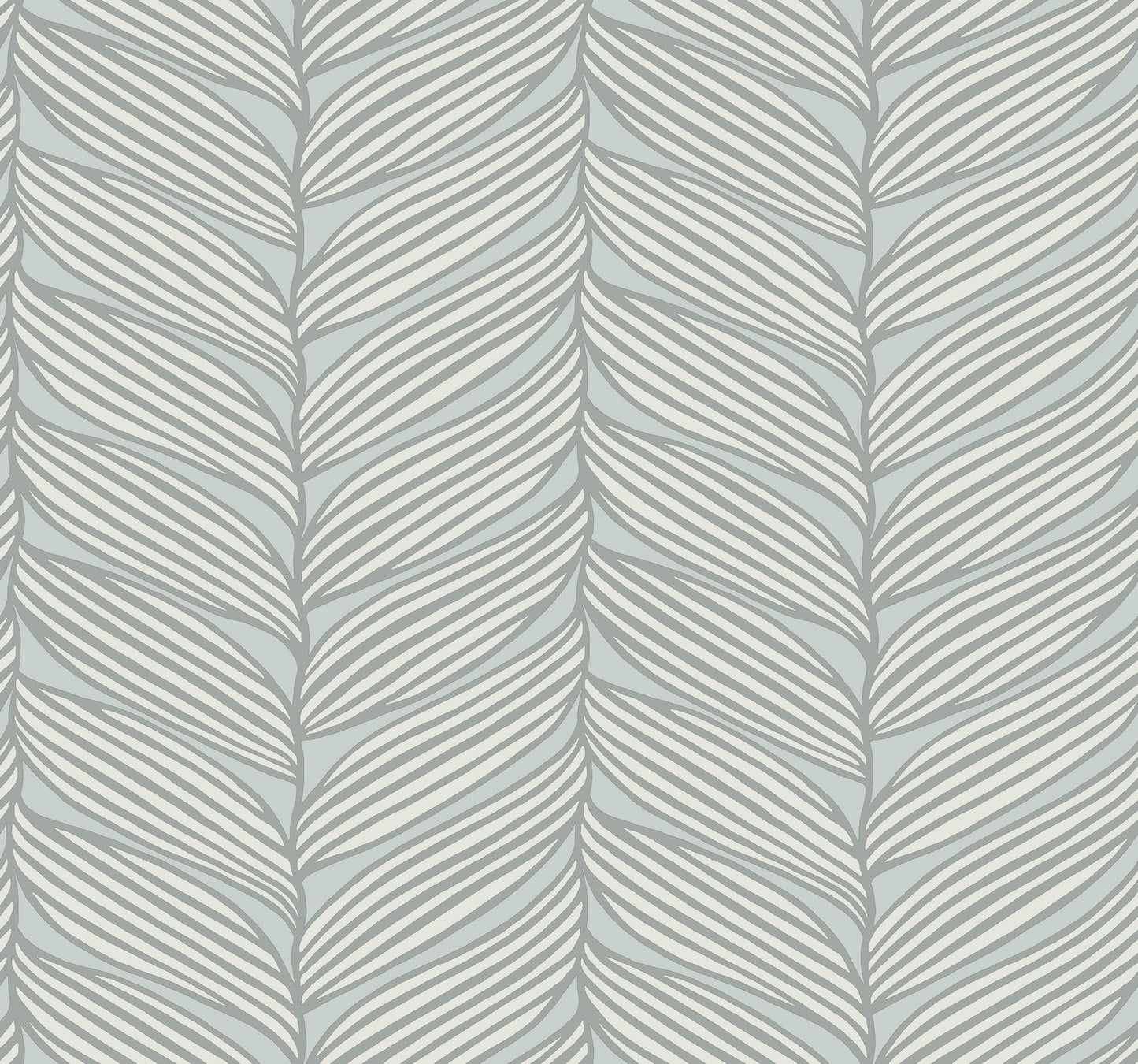 York Wallcoverings Antonina Vella Luminous Leaves Spa and Silver Wallpaper  Tropical Blues   - MD7165