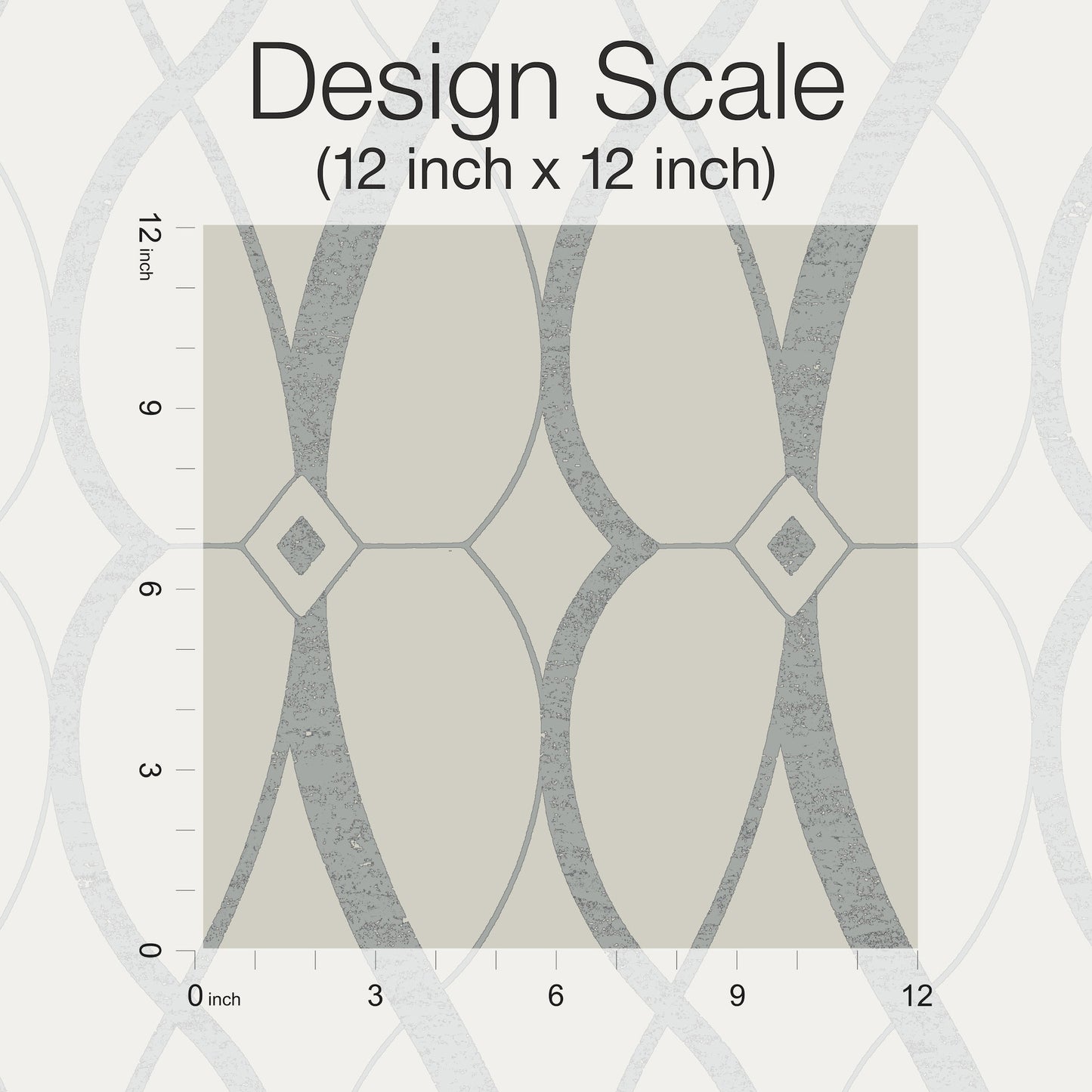 York Wallcoverings Antonina Vella Modern Metals Second Edition Graceful Geo Beige and Silver Wallpaper  Geometrics Beiges   - MD7175