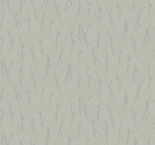 York Wallcoverings Antonina Vella Sprigs Eucalyptus and Silver Wallpaper  Botanical Greens   - MD7194