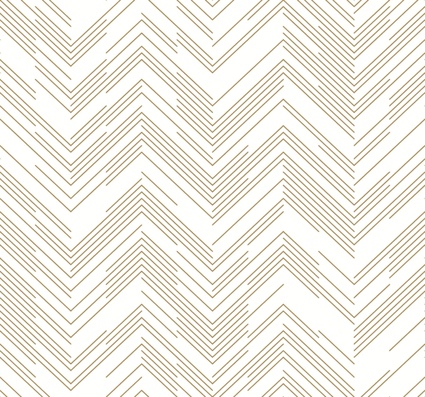York Wallcoverings Antonina Vella Polished Chevron White and Gold Wallpaper  Chevron and Houndstooth Whites and Off-Whites   - MD7222