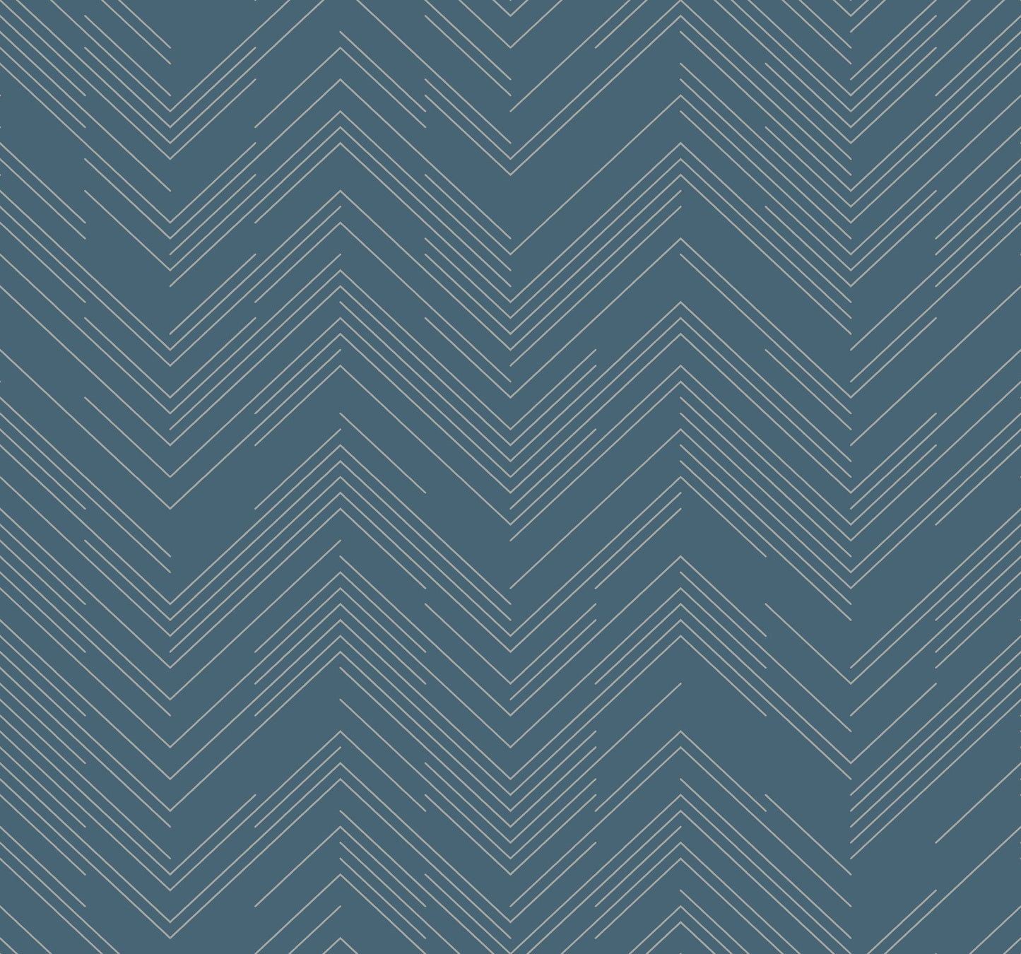 York Wallcoverings Antonina Vella Polished Chevron Blue and Silver Wallpaper  Chevron and Houndstooth Blues   - MD7224