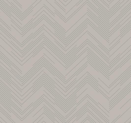 York Wallcoverings Magnolia Home Vol. II Polished Chevron Taupe and Silver Wallpaper  Chevron and Houndstooth Browns   - MD7227