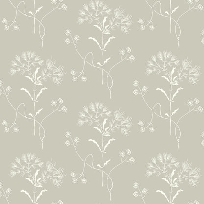 York Wallcoverings York Wallcoverings Magnolia Home Vol. II Cupola Wildflower Light Grey & White Wallpaper   Light Grey & White   - ME1516