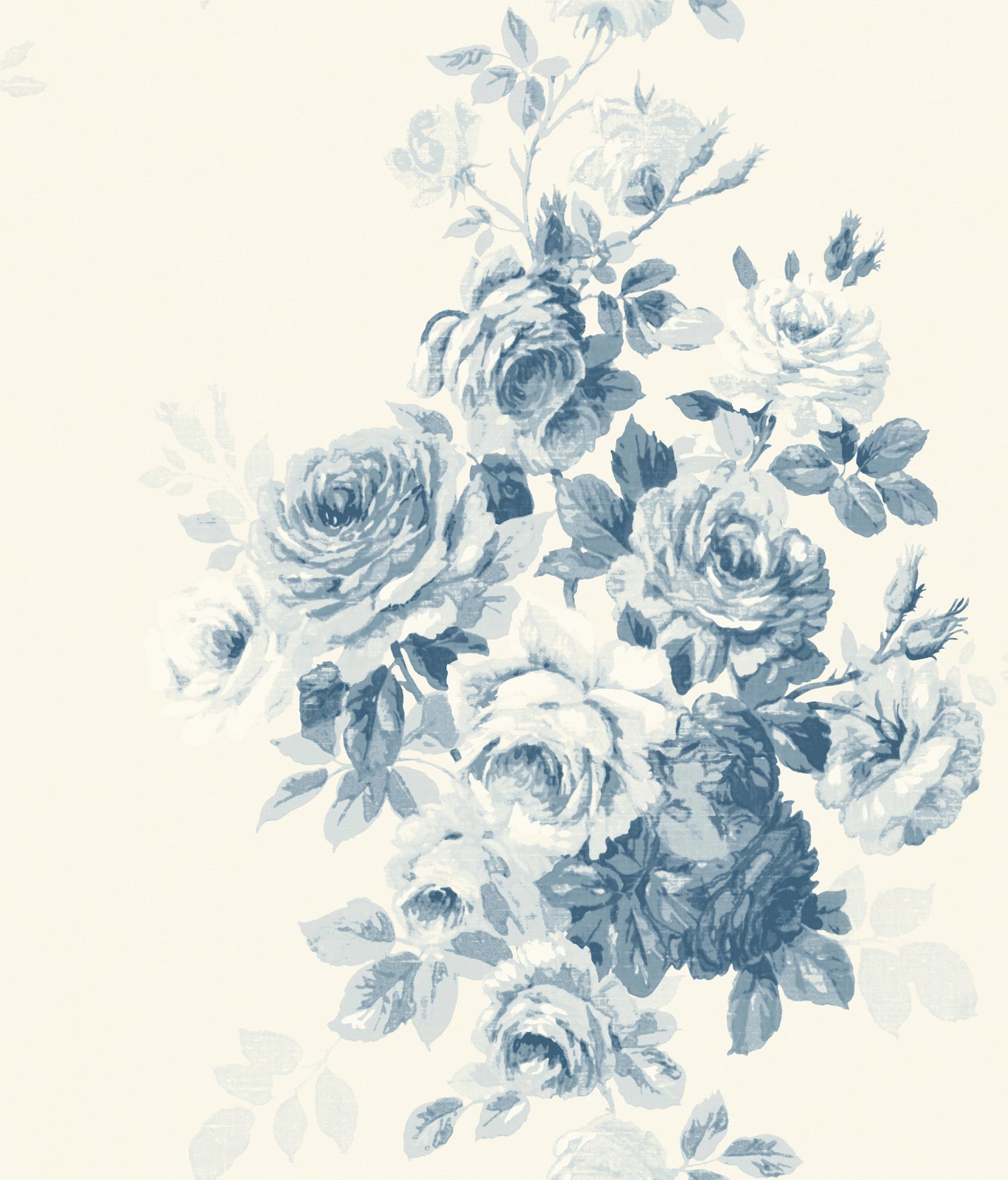 York Wallcoverings York Wallcoverings Magnolia Home Vol. II Tea Rose Blue Wallpaper   Blue   - ME1531