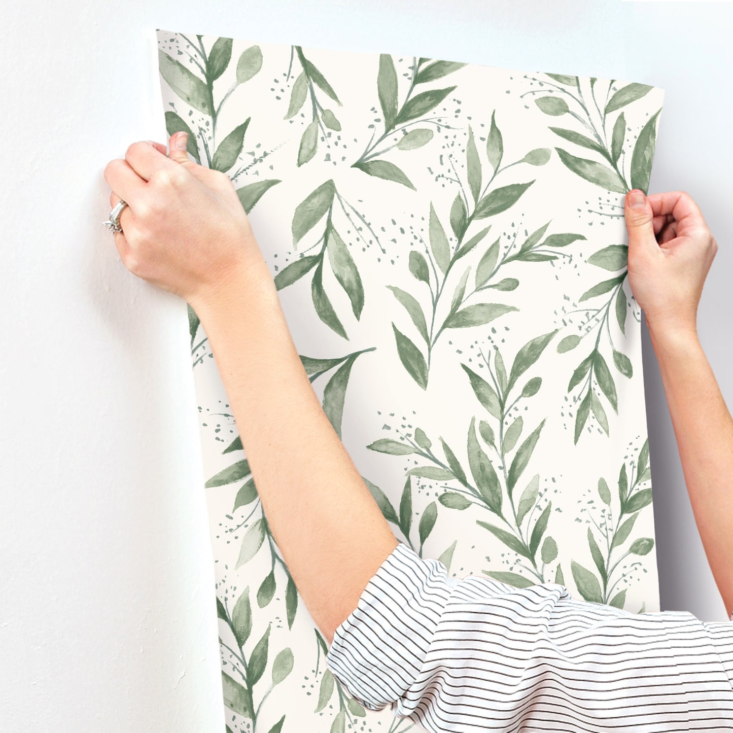 York Wallcoverings Magnolia Home Vol. II Olive Branch Olive Grove Wallpaper   Greens   - ME1535