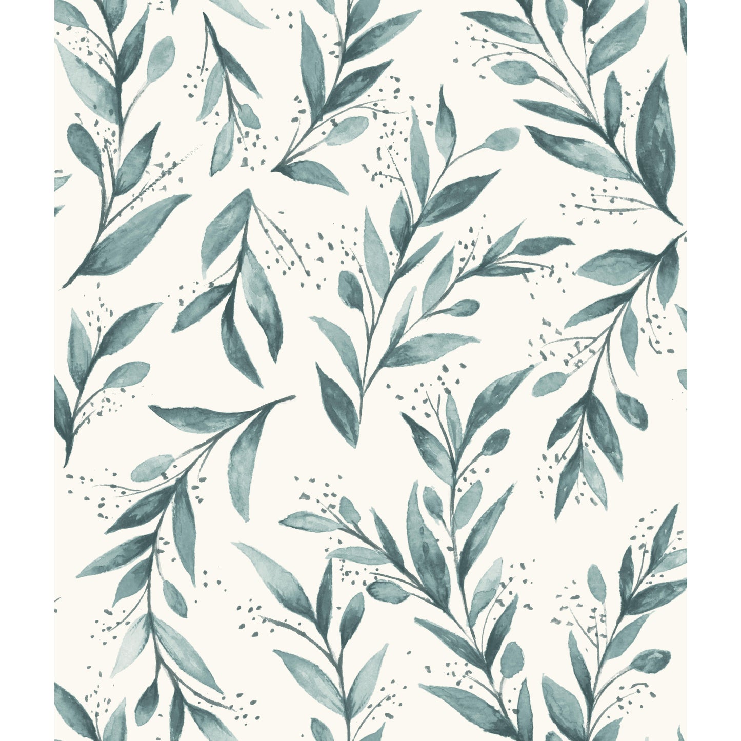 York Wallcoverings Magnolia Home Vol. II Weekends Olive Branch Teal Wallpaper   Blues   - ME1536