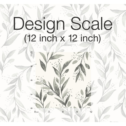 York Wallcoverings Magnolia Home Vol. II Olive Branch Charcoal Wallpaper   Greys   - ME1537