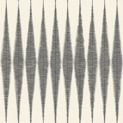 York Wallcoverings Magnolia Home Vol. II Handloom Black Wallpaper   Blacks   - ME1540