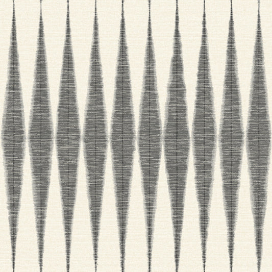 York Wallcoverings Magnolia Home Vol. II Handloom Black Wallpaper   Blacks   - ME1540