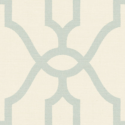 York Wallcoverings Magnolia Home Vol. II Woven Trellis Eggshell Wallpaper   Blues   - ME1553