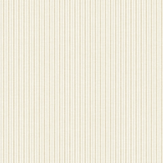 York Wallcoverings Magnolia Home Vol. II French Ticking Cream Wallpaper   Whites and Off-Whites   - ME1563