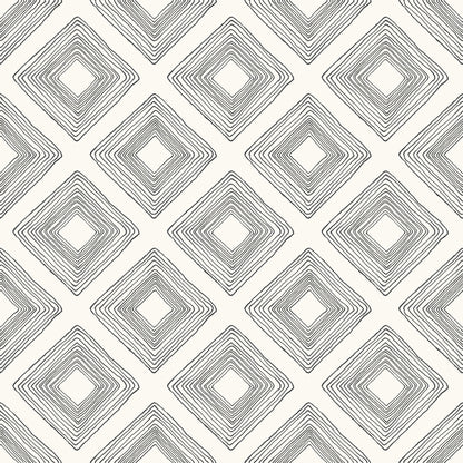 York Wallcoverings Magnolia Home 4 Diamond Sketch Black and White Wallpaper   Whites and Off-Whites   - ME1579