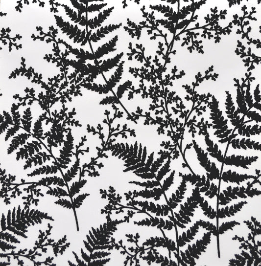 York Wallcoverings Magnolia Home 4 Forest Fern Flock Black Wallpaper   Blacks   - ME1583