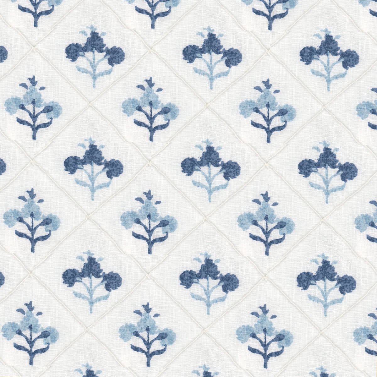 STOUT TEXTILES  MULTIPURPOSE,PRINT TRADITIONAL, FLORAL PORCELAIN,WEDGEWOOD   - MEDA-1