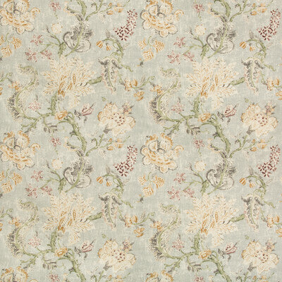 KRAVET BASICS PRINT BOTANICAL & FLORAL LIGHT GREY,CAMEL,MINT   - MELATI.11.0